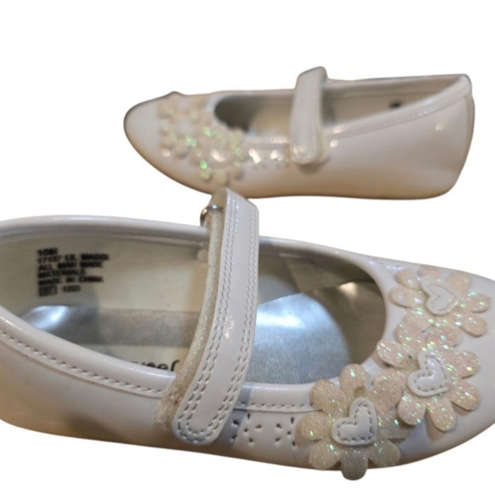 Rachel White Floral Shoesp